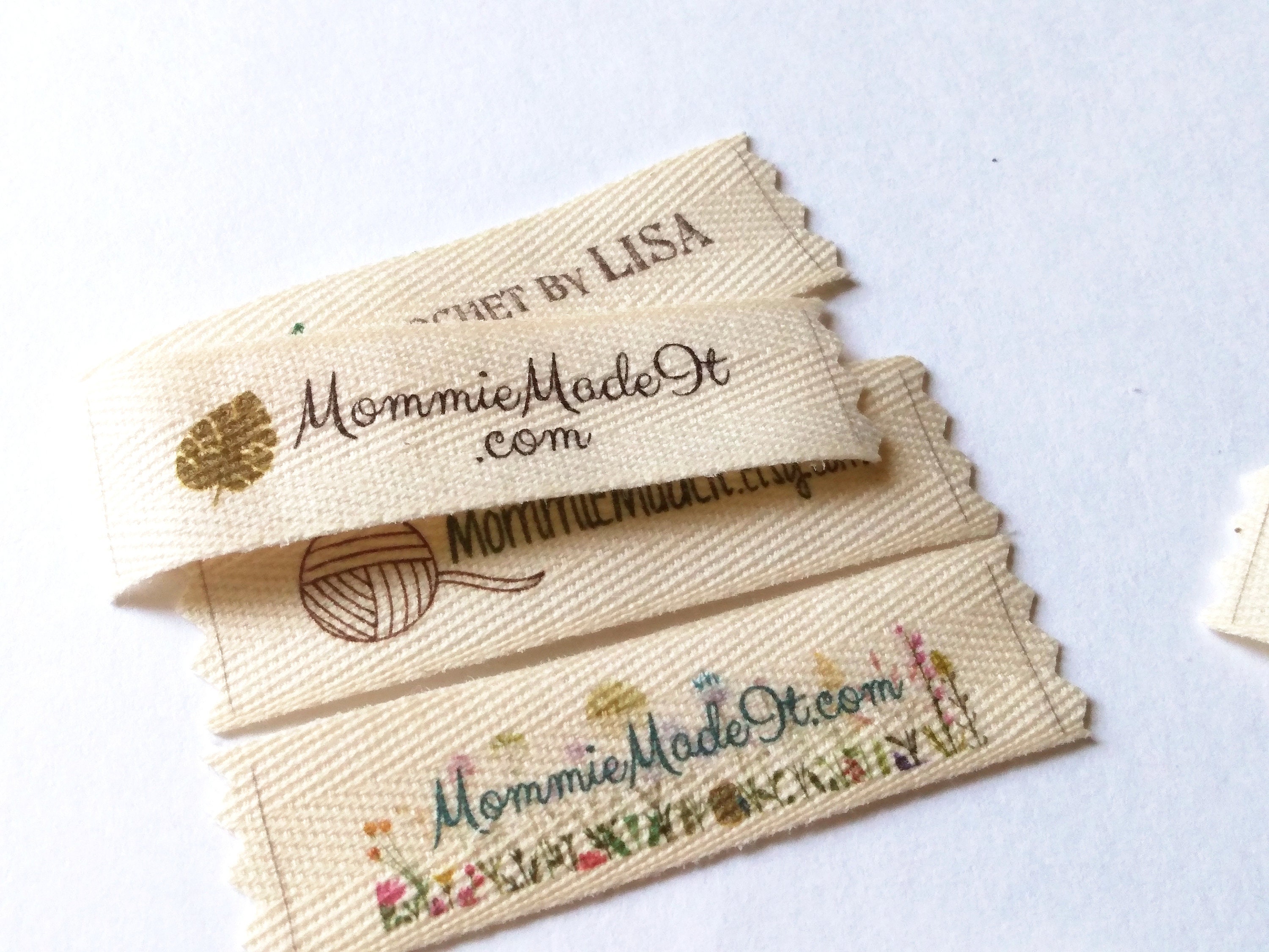 Organic Cotton Twill Ribbon Labels Customized With Your Text - Etsy