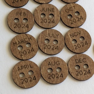 Personalized Temperature Blanket Custom Wood Buttons Handmade Items ...