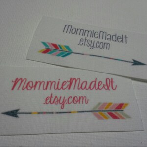 Clothing Labels Custom Labels Fabric Labels Sew-On Free Customization Using Any Premade Design Shown image 7
