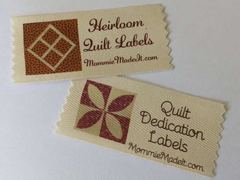 Large Organic Cotton Quilting Size Twill Tape Labels Etsy
