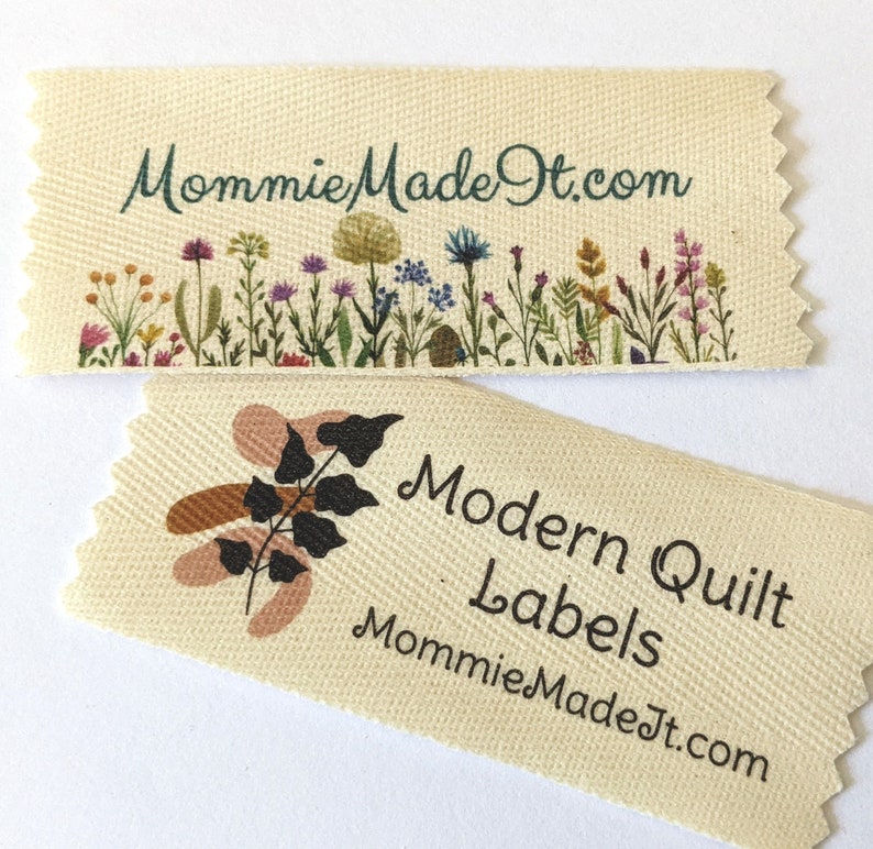 Large Organic Cotton Quilting Size Twill Tape Labels Etsy