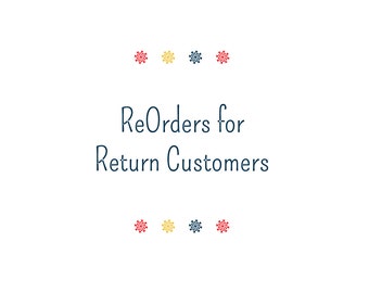 Reorder: White Fabric Labels for Returning Customers