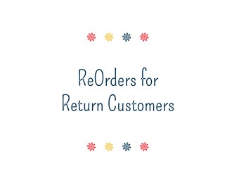 Re-Orders With NO Edits - White Fabric Labels - Returning Customers Can Just Order Here For a Discount!