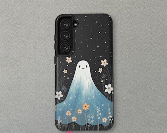 Niedliches Geist-Blumenmuster für iPhone 16 15 14 13 12 Mini Pro Max MagSafe-Hülle, iPhone 11 8 Abdeckung,Samsung Galaxy S24 + Hülle von CrossBorderBuyer
