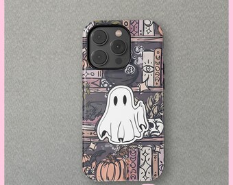 Spöklika spökendesign för iPhone 16 15 14 13 12 Mini Pro Max Magsafe-skal, iPhone 11 8 7-fodral, Samsung Galaxy S24+-skal från CrossBorderBuyer