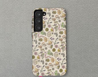 Cute Snail Mushroom Design  For iPhone 16 15 14 13 Mini Pro Max Magsafe case, iPhone 11 8Cover, Samsung Galaxy S24+ Case By CrossBorderBuyer