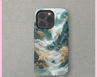 Misty Mountains Design  For iPhone 16 15 14 13 Mini Pro Max Magsafe case, iPhone 11 Cover, Samsung Galaxy S24+ Case By CrossBorderBuyer