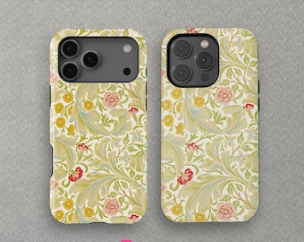 William Morris Wildflower For iPhone 17 16 15 14 13 Mini Pro Max Magsafe case,iPhone 11 8Cover, Samsung Galaxy S25+ Case By CrossBorderBuyer