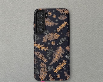 Zielony botaniczny wzór na iPhone'a 16 15 14 13 12 Mini Pro Max Magsafe etui, iPhone 11 8 etui, Samsung Galaxy S24+ etui od CrossBorderBuyer