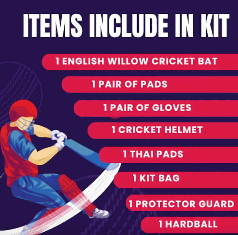 MRF Full Hard Ball Cricket Kit Virat Kohli Cricket Kit Indian Cricket