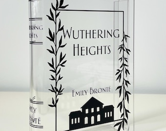 Wuthering Heights Acrylic Book Vase