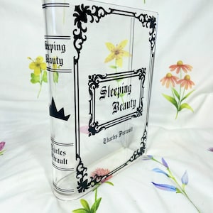 Sleeping Beauty Acrylic Book Vase