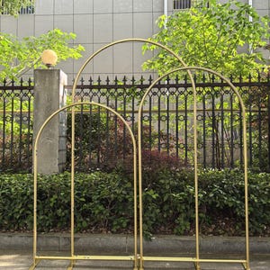 Wedding Arch Stand - Aluminum Alloy Arched Backdrop for Weddings, Baby Showers, Events - Lightweight & Portable Decor