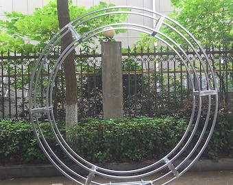 Wedding Arch: 7.5ft Iron Ring Stand - Ceremony Backdrop