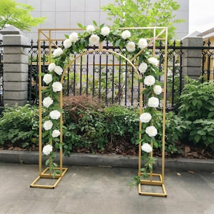 Metal Wedding Arch  | Modern Minimalist Ceremony Backdrop, Photo Booth Decor & Event Statement