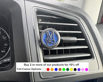Peace & Love Car Air Freshener | Top-Up Essential Oil Diffuser | Campervan  Car Vent Accessory | Van Life Gift adn Accessories