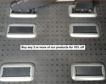 Rear Seat Bracket Caps | Quick Release Seat Mount Covers | Campervan Interior Accessory | To Fit VDUB Transporter T4/T5  (pre 2010 Models)