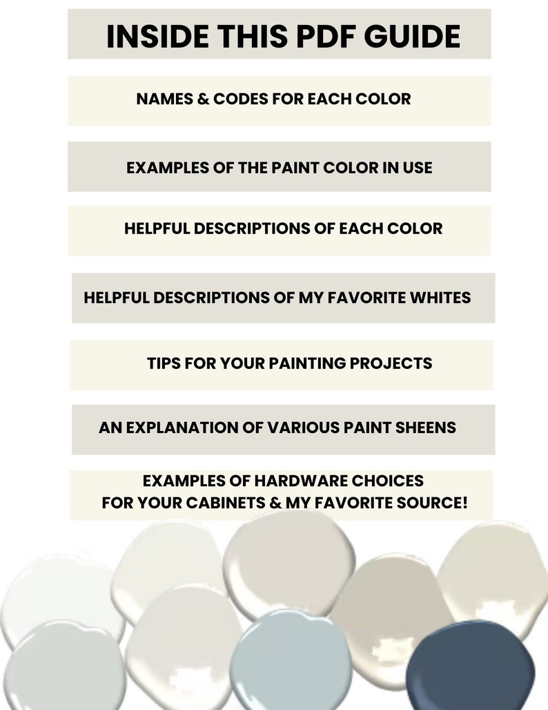 Benjamin Moore Pale Oak Paint Color Palette (PDF Download) - Etsy