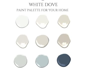 Benjamin Moore White Dove Paint Palette: 9 aufeinander abgestimmte Farben (PDF)