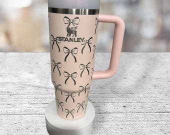 Authentieke STANLEY of DUPE Jij kiest de maat en kleur lasergegraveerd striklint cadeau Verjaardag Jubileum Bruiloft Kerstmis