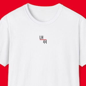 Lewis Hamilton LH44 Formula One Unisex T-Shirt | F1 | Formula One Gift | Hamilton F1 T-Shirt