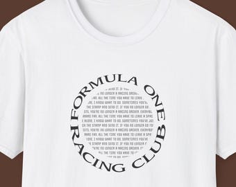 Camiseta unisex del club de carreras de Fórmula 1 / F1 / Regalo de Fórmula 1 / Camiseta de F1