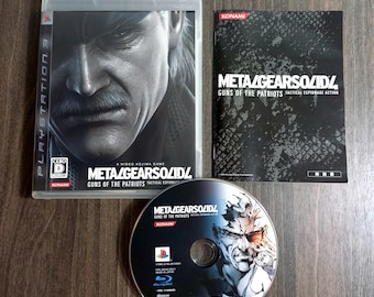Ps3 Metal Gear Solid 4 Guns of the Patriots Japan import w/manual Very Good - Working