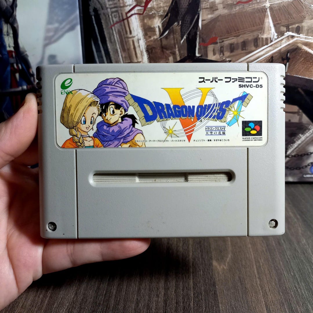 Dragon Quest V 5 Nintendo Super Famicom Japan Cartridge Enix Vintage ...
