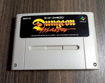 Super Famicom - Dungeon Master Vintage 1991 Japan Cartridge - Working