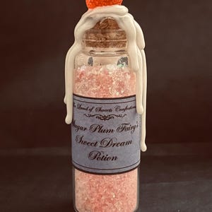 The Nutcracker Ballet Potion Bottle: Sugar Plum Fairy’s Sweet Dream Potion - Victorian Christmas Collection