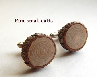 Rustic Twig Wooden Cuff Links by Tanja Sova