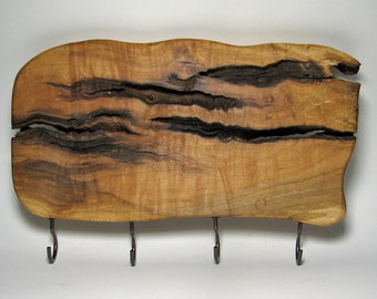 Simplicity Rack - Back To Nature - Organic Natural Silk Maple Key Holder Rack by Tanja Sova