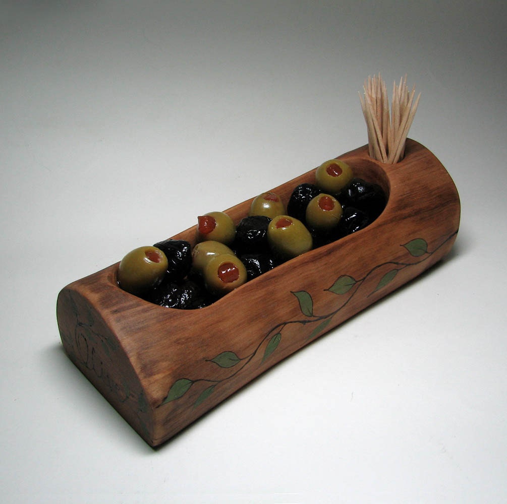 Natural Rustic Wooden Greek Olive Tray by Tanja Sova Etsy