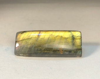 Green Labradorite (1) Rectangle Labradorite- Labradorite Cabochon- Rectangle Cabochon- mermaidstones