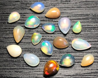 Ethiopian Opals Teardrop 17.3- Opal Cabochon- Teardrop Cabochon- mermaidstones