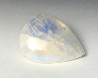 Rainbow Moonstone- 102.9- Teardrop Moonstone- Moonstone Cabochon- Teardrop Cabochon- mermaidstones