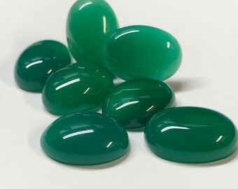 Green Onyx- Oval Onyx- Onyx Cabochon- Oval Cabochon- mermaidstones