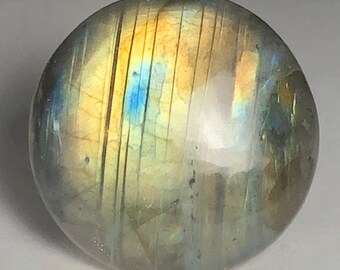 Yellow Green (34) Round Labradorite- Round Cabochon- Labradorite Cabochon- mermaidstones