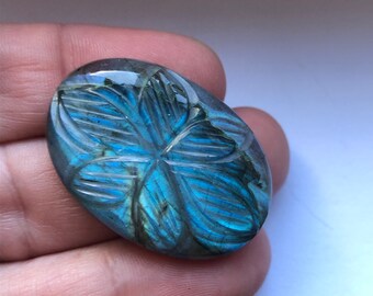 Carved Labradorite (6) Blue Labradorite- Oval Labradorite- Labradorite Cabochon- mermaidstones