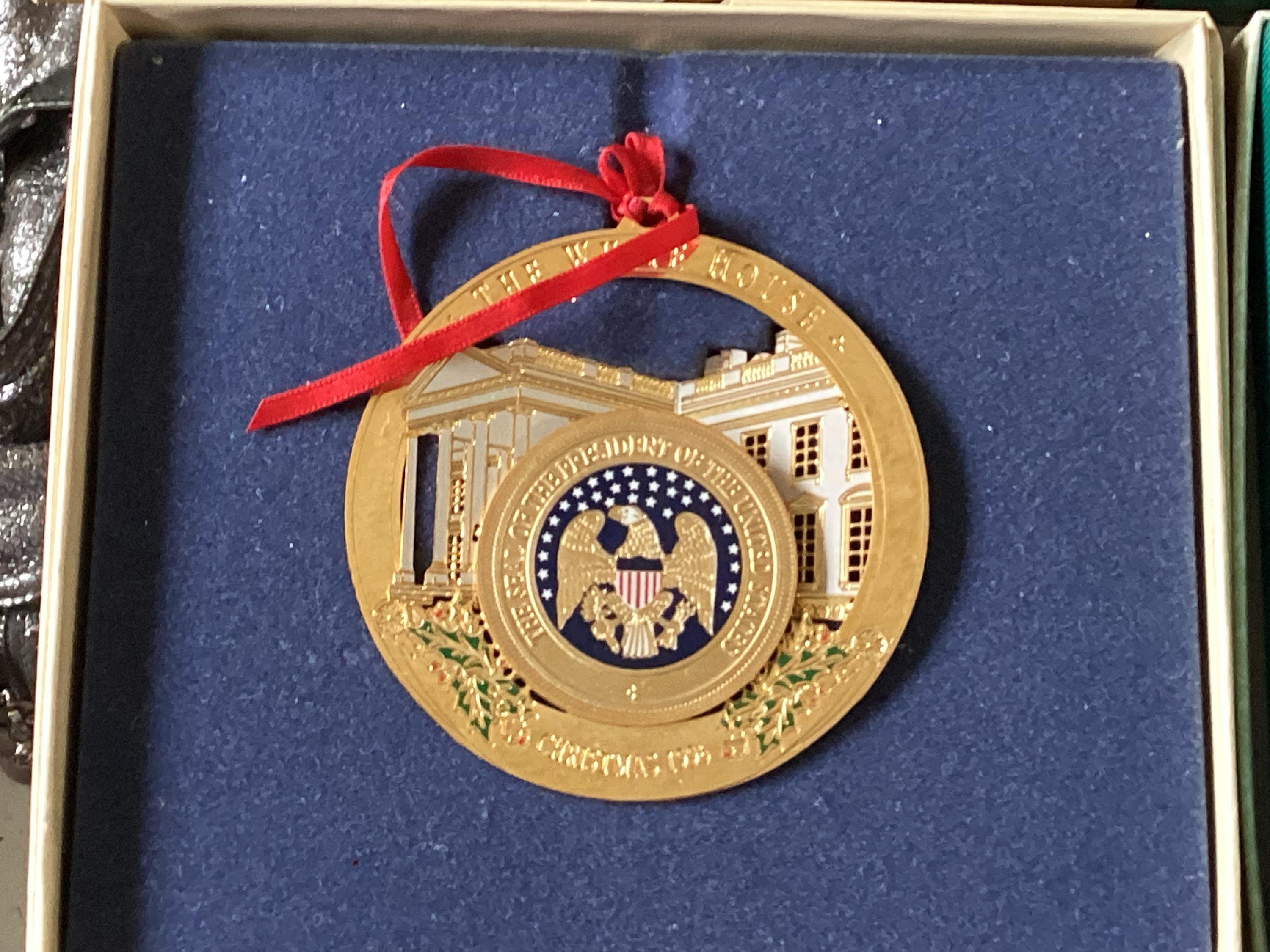 Gros Pendentif The White House Christmas 1993 – Historical Association – 8,5 Cm