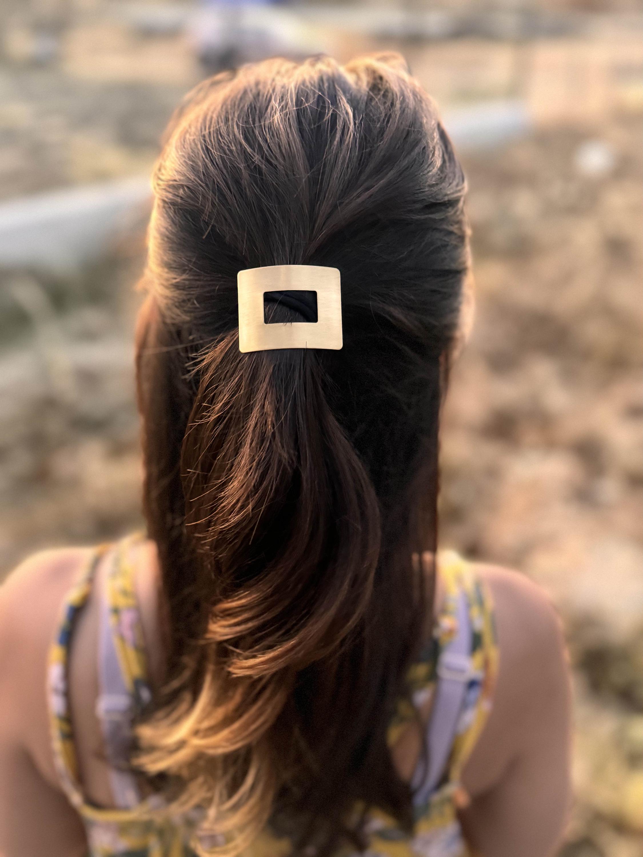 Gold or Silver Modern Minimalist Ponytail, Ponytail Wedding  display picture 2