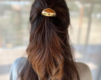THBT Lucite Dome Pony Cuff  RED Lucite Dome Pony Cuff | THE HAIR BAR TOKYO