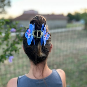 Blue Orchid Hair Clip, Wedding Accessories, Blue Orchid Headpiece, Hair Pin, Bridal Accessories ...