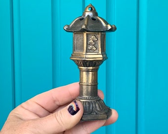 FREE SHIPPING-*Sold Separately* Vintage Unique Metal Pagoda Lantern Incense Burner-Spiritual Altar Decor-Meditation/Zen Decor-Boho