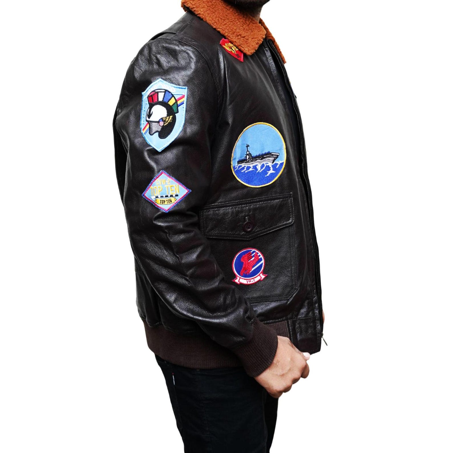 Handmade Leather Cow Patches for Jackets | Customizable Men’s Leather ...