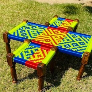 Vintage Style sheesham wood Charpai: Handmade Indian Daybed, Natural material, Traditional Indian Bed, Rustic