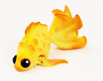3D Printed Articulated Goldfish: Fidget Spinner Stress Relief Toy
