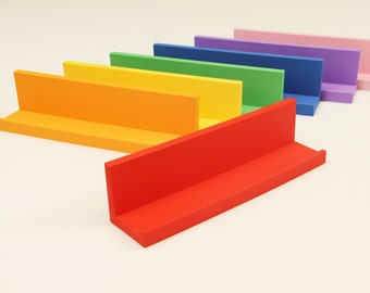 Custom 12" Colorful Shelf: 3D Printed Nursery Decor