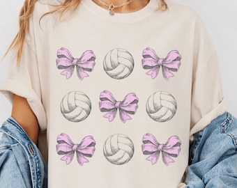 Comfort Colors® Volleyball Shirt, Girls Volleyball Player TShirt, Volleyball Coach T-Shirt, Volleyball Season Game Day T Shirt Gift for Mom