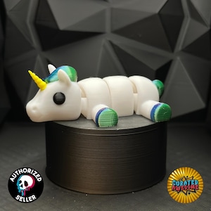 Niedliches Gelenk Einhorn 3D Gedruckt Fidget Spielzeug - Mehrere Größen - Mengenrabatte